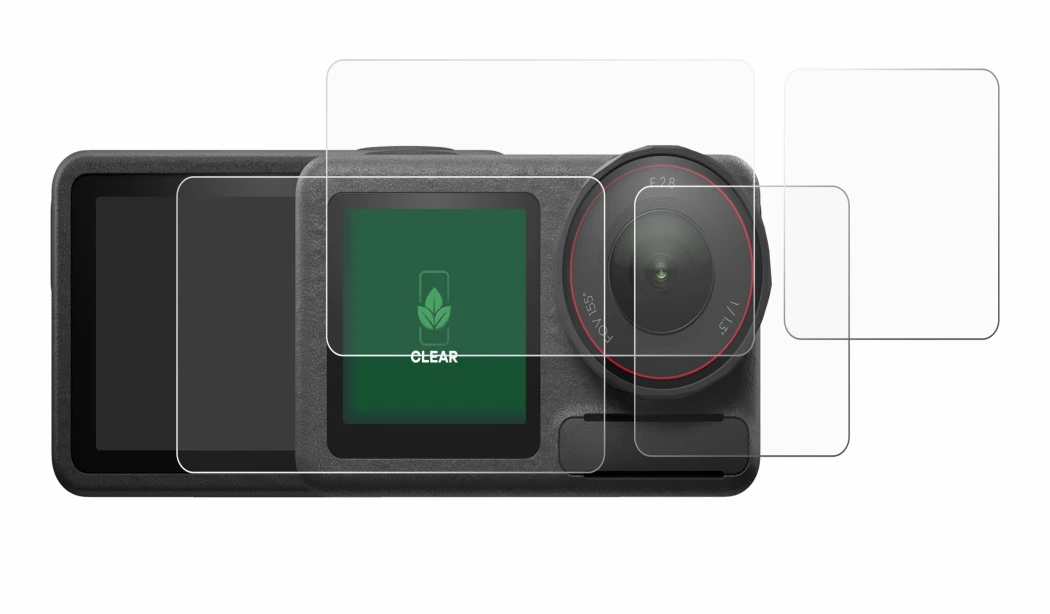 Imagen del dispositivo DJI Osmo Action 5 Pro (case-friendly) con una amplia variedad de protectores de pantalla.