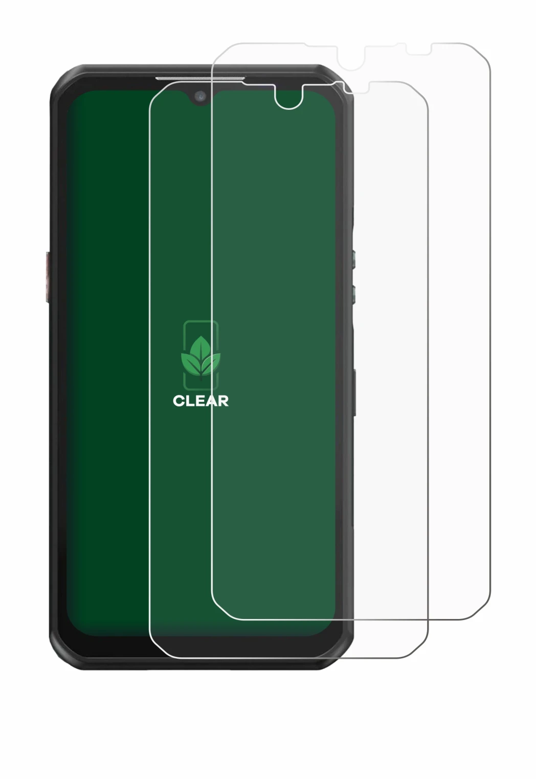 Imagen del dispositivo Oukitel WP39 con una amplia variedad de protectores de pantalla.