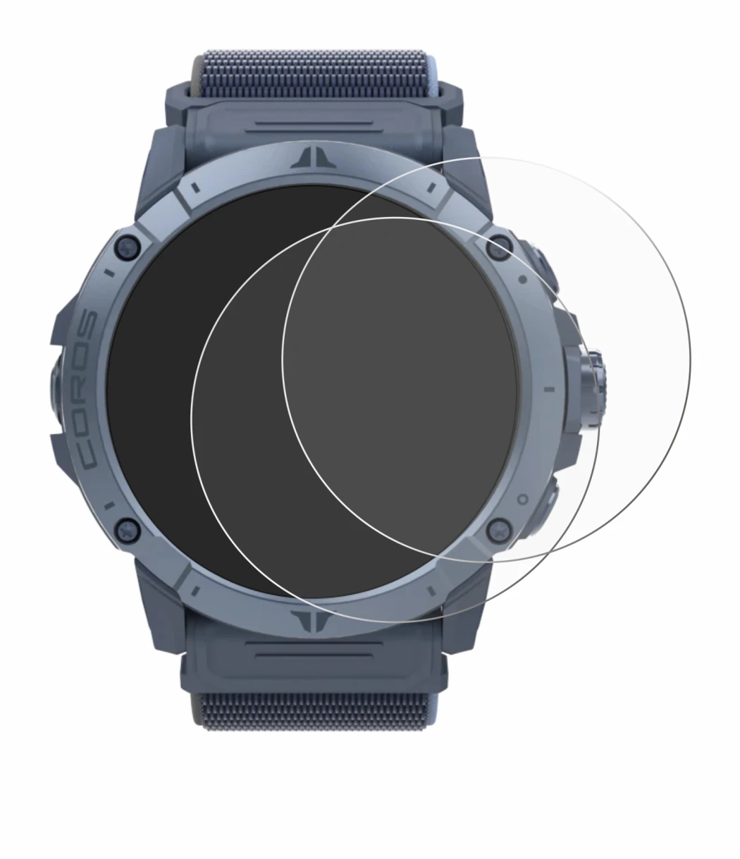 Imagen del dispositivo Coros Vertix 2S con una amplia variedad de protectores de pantalla.