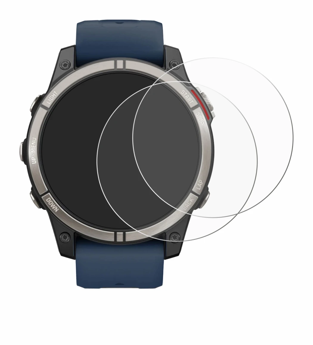 Imagen del dispositivo Garmin quatix 7 Pro con una amplia variedad de protectores de pantalla.