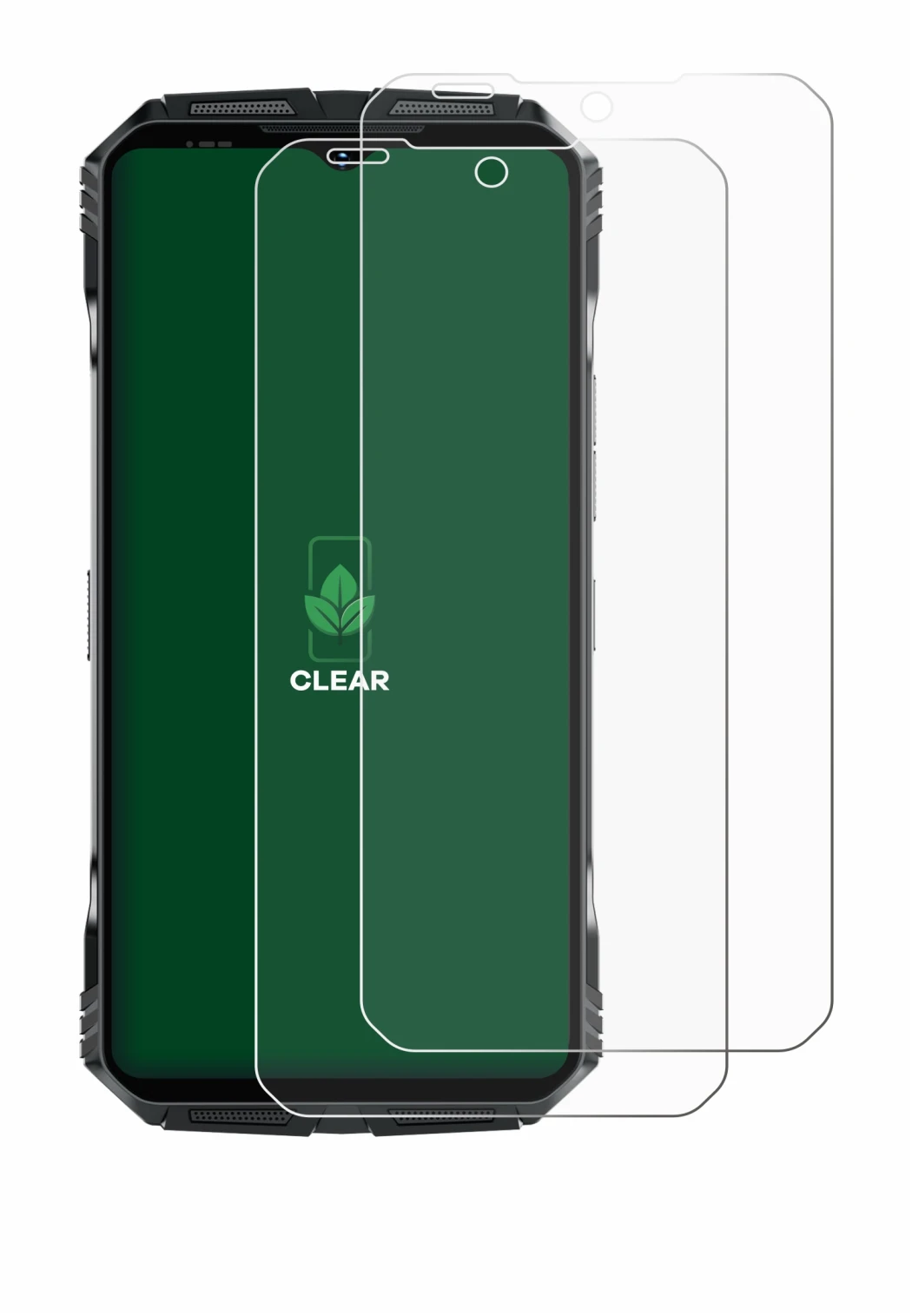 Imagen del dispositivo Doogee S118 Pro con una amplia variedad de protectores de pantalla.