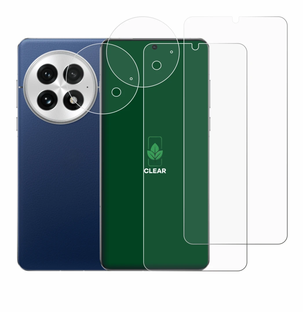 Imagen del dispositivo OnePlus 13 (Frontal+Cámara) con una amplia variedad de protectores de pantalla.