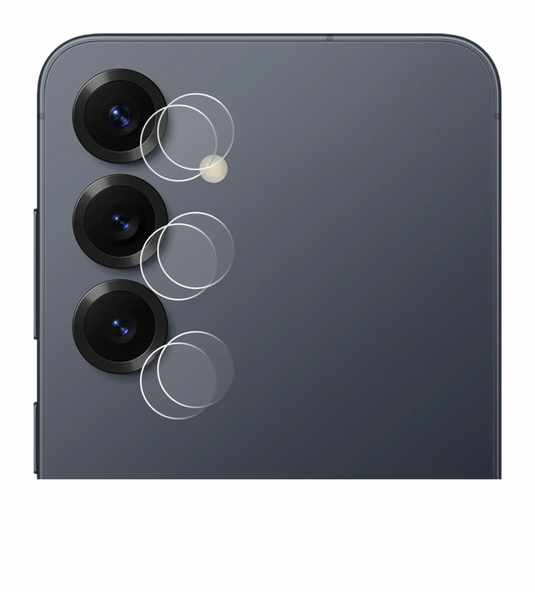 Imagen del dispositivo Samsung Galaxy S25 (SÓLO Cámara) con una amplia variedad de protectores de pantalla.