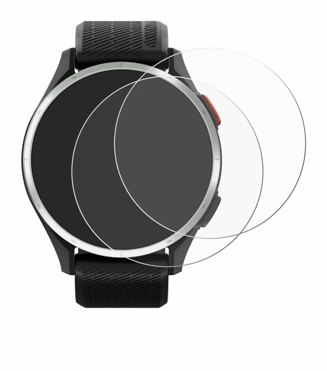 Imagen del dispositivo Garmin Approach S44 con una amplia variedad de protectores de pantalla.