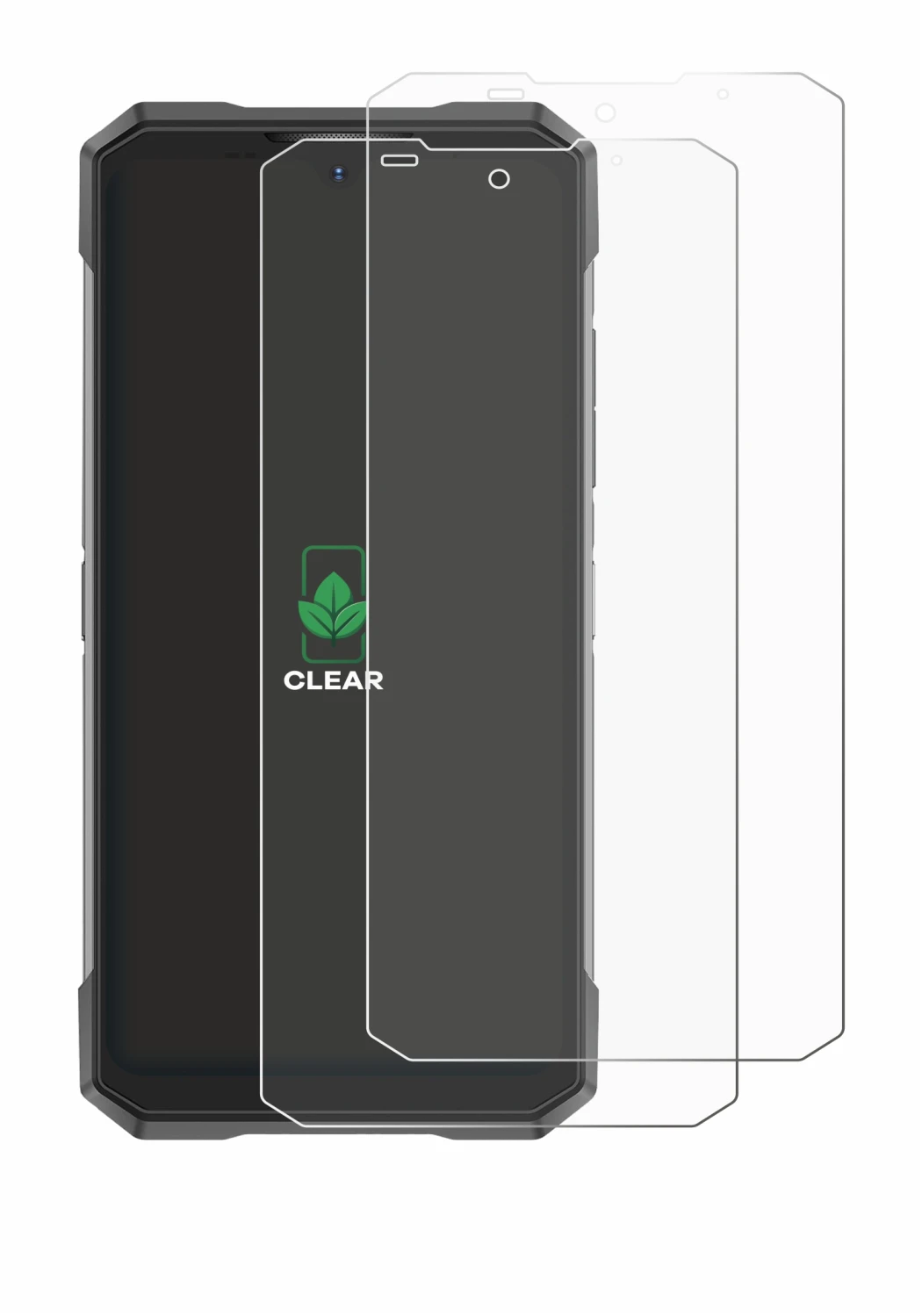 Imagen del dispositivo Doogee S200X con una amplia variedad de protectores de pantalla.