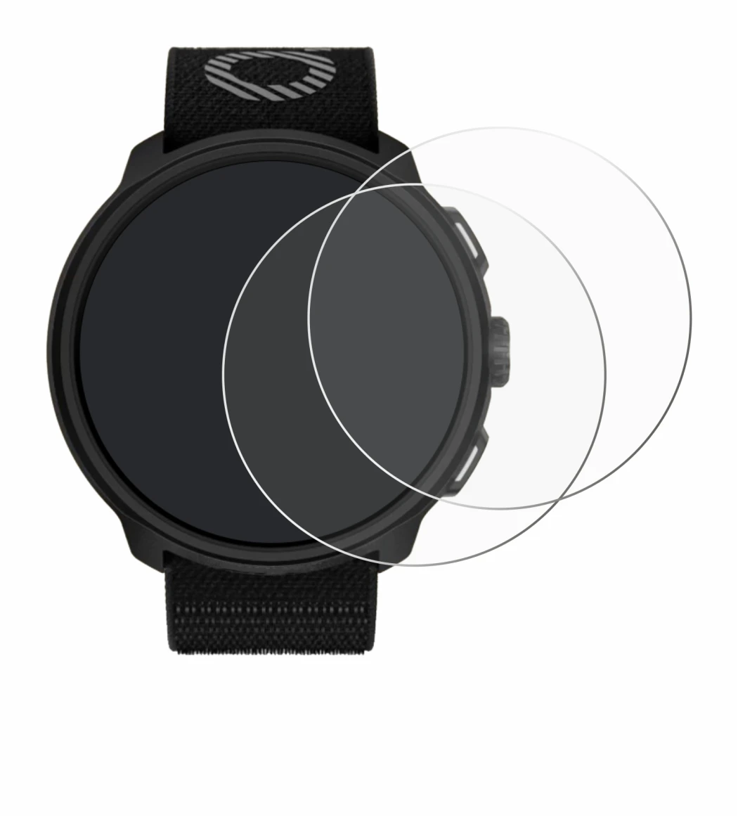Imagen del dispositivo Suunto Run con una amplia variedad de protectores de pantalla.