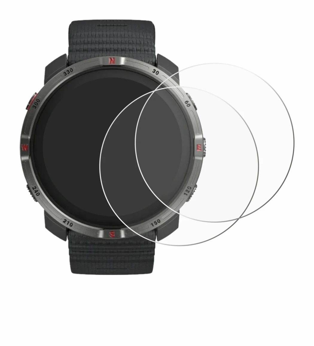 Imagen del dispositivo Polar Grit X2 con una amplia variedad de protectores de pantalla.