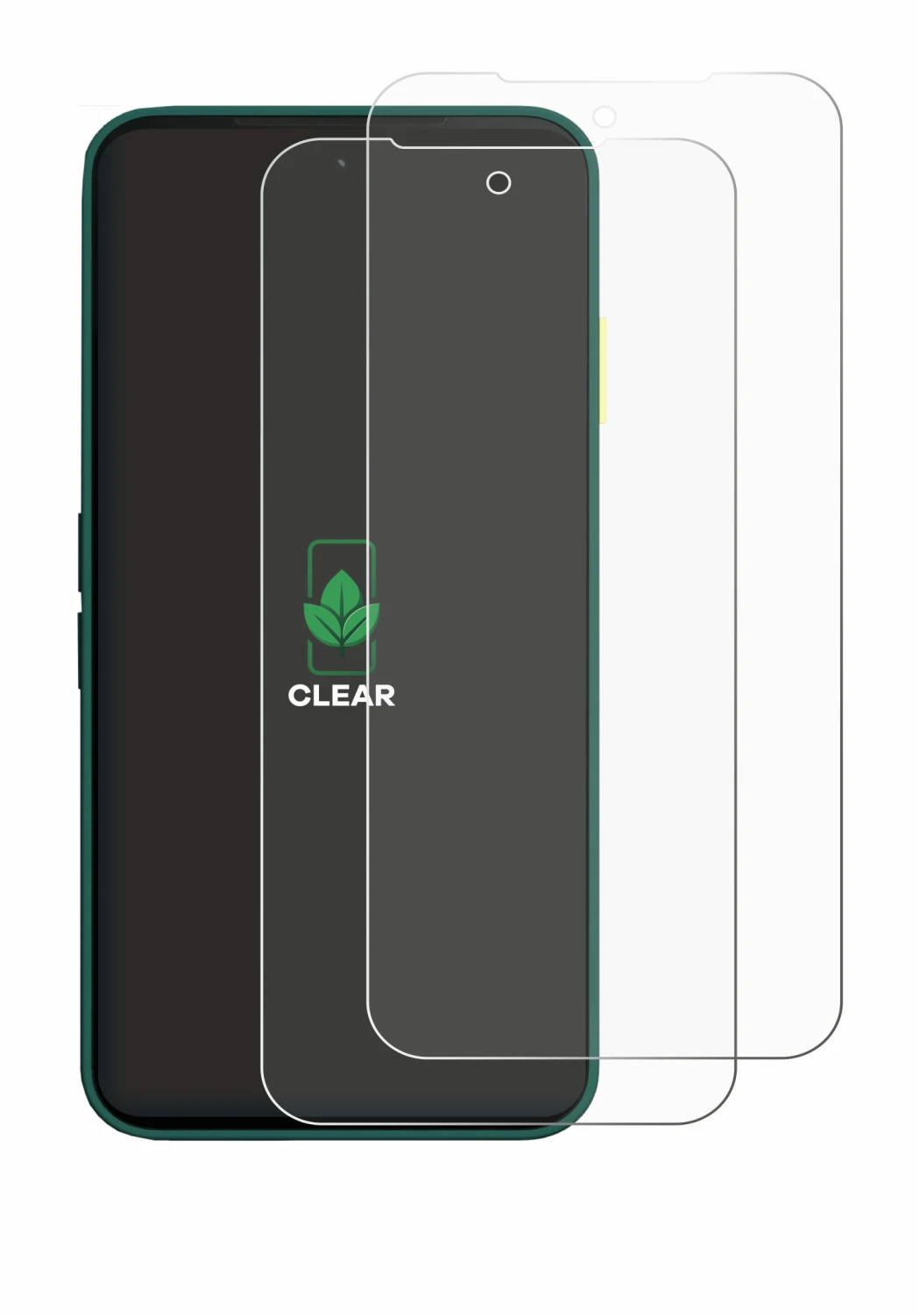 Imagen del dispositivo Fairphone 6 con una amplia variedad de protectores de pantalla.
