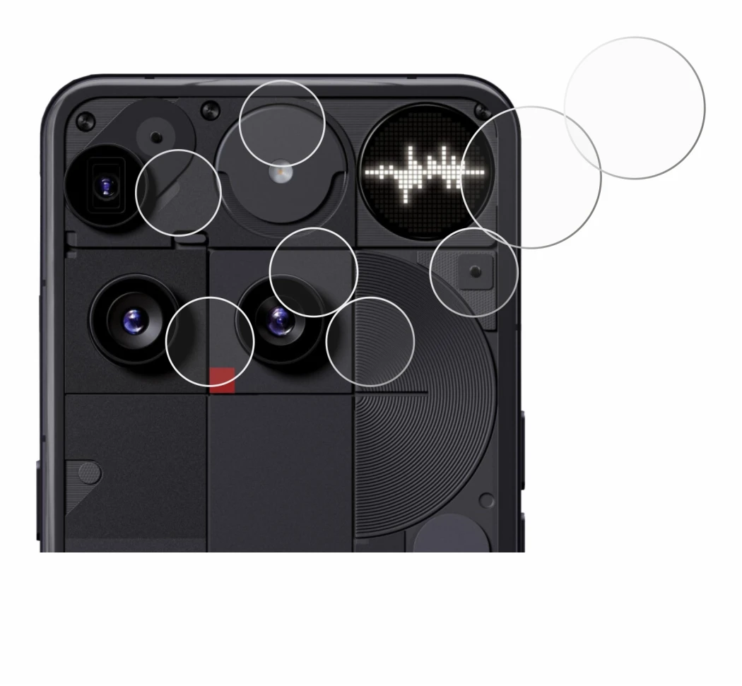 Imagen del dispositivo Nothing Phone (3) (SÓLO Cámara) con una amplia variedad de protectores de pantalla.