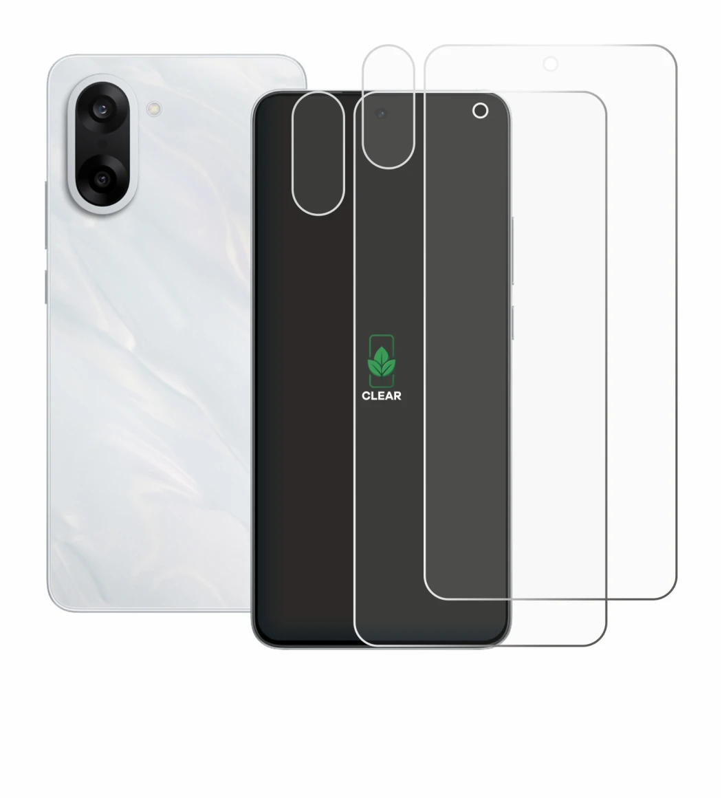 Imagen del dispositivo OnePlus Nord CE 5 (Frontal+Cámara) con una amplia variedad de protectores de pantalla.
