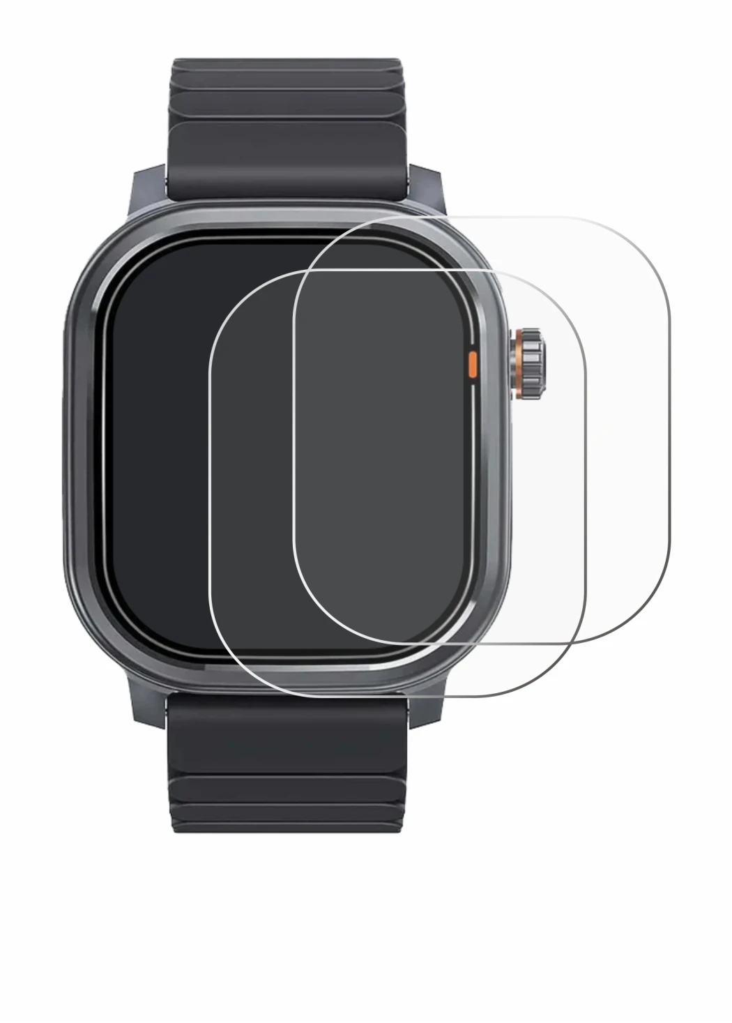 Imagen del dispositivo Kospet Pulse con una amplia variedad de protectores de pantalla.
