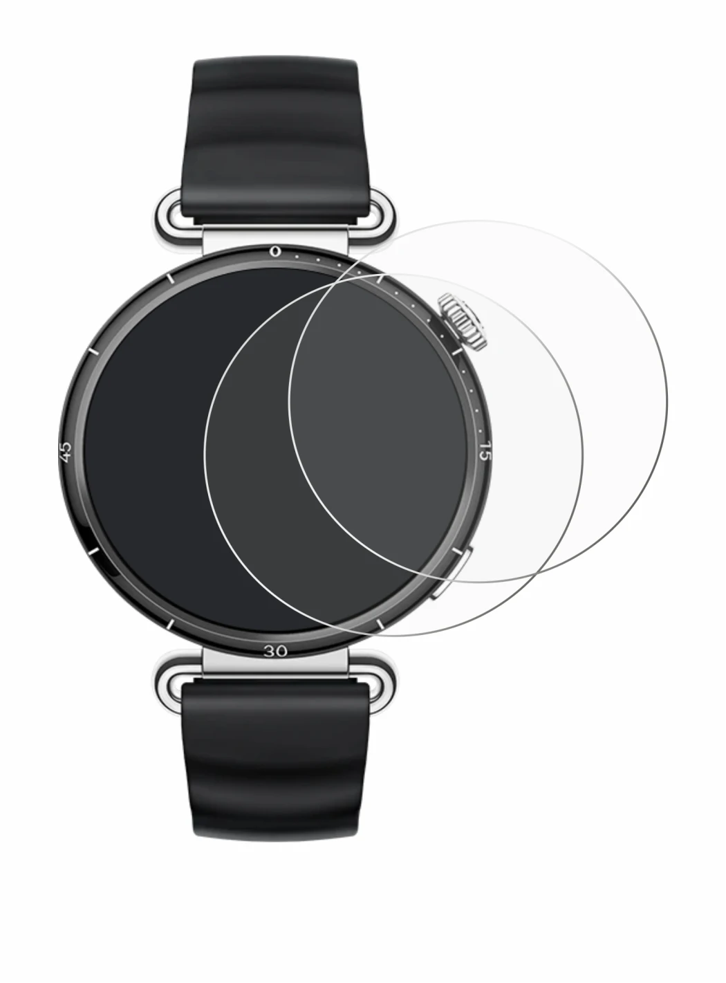 Imagen del dispositivo Huawei Watch GT 6 (41 mm) con una amplia variedad de protectores de pantalla.