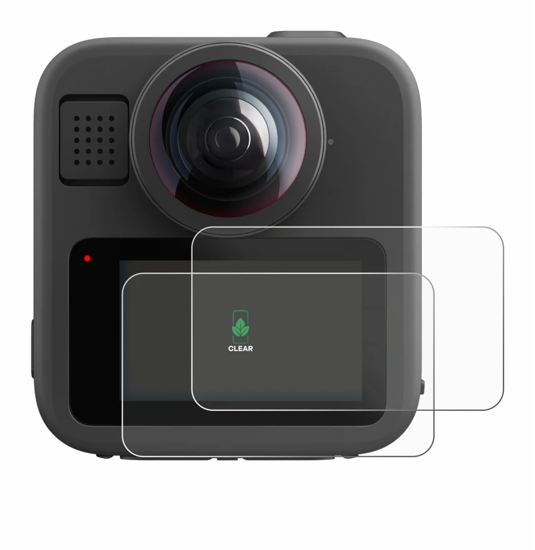 Imagen del dispositivo GoPro Max 2 con una amplia variedad de protectores de pantalla.