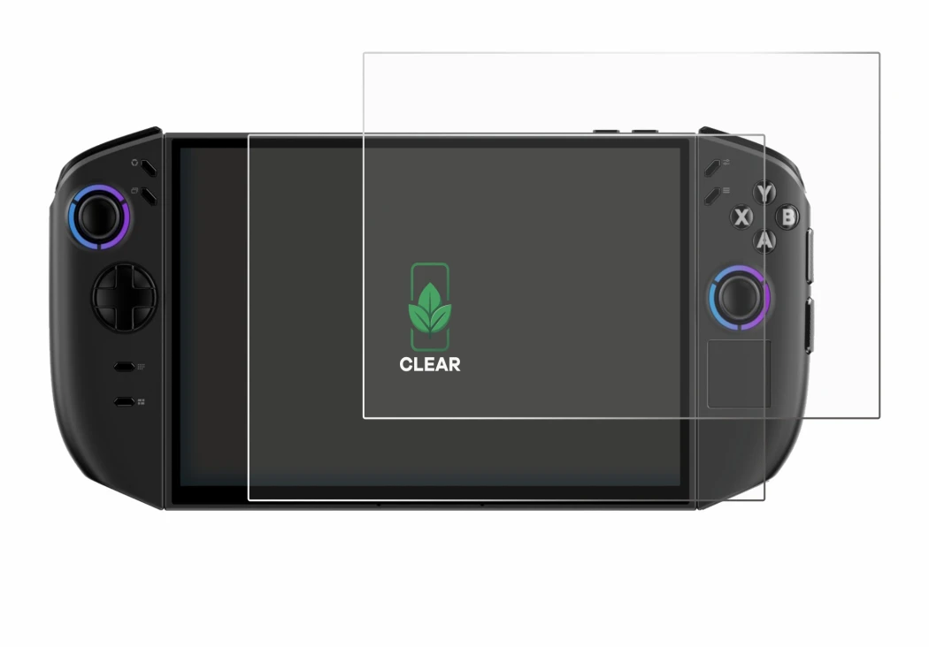 Imagen del dispositivo Lenovo Legion Go Gen 2 con una amplia variedad de protectores de pantalla.