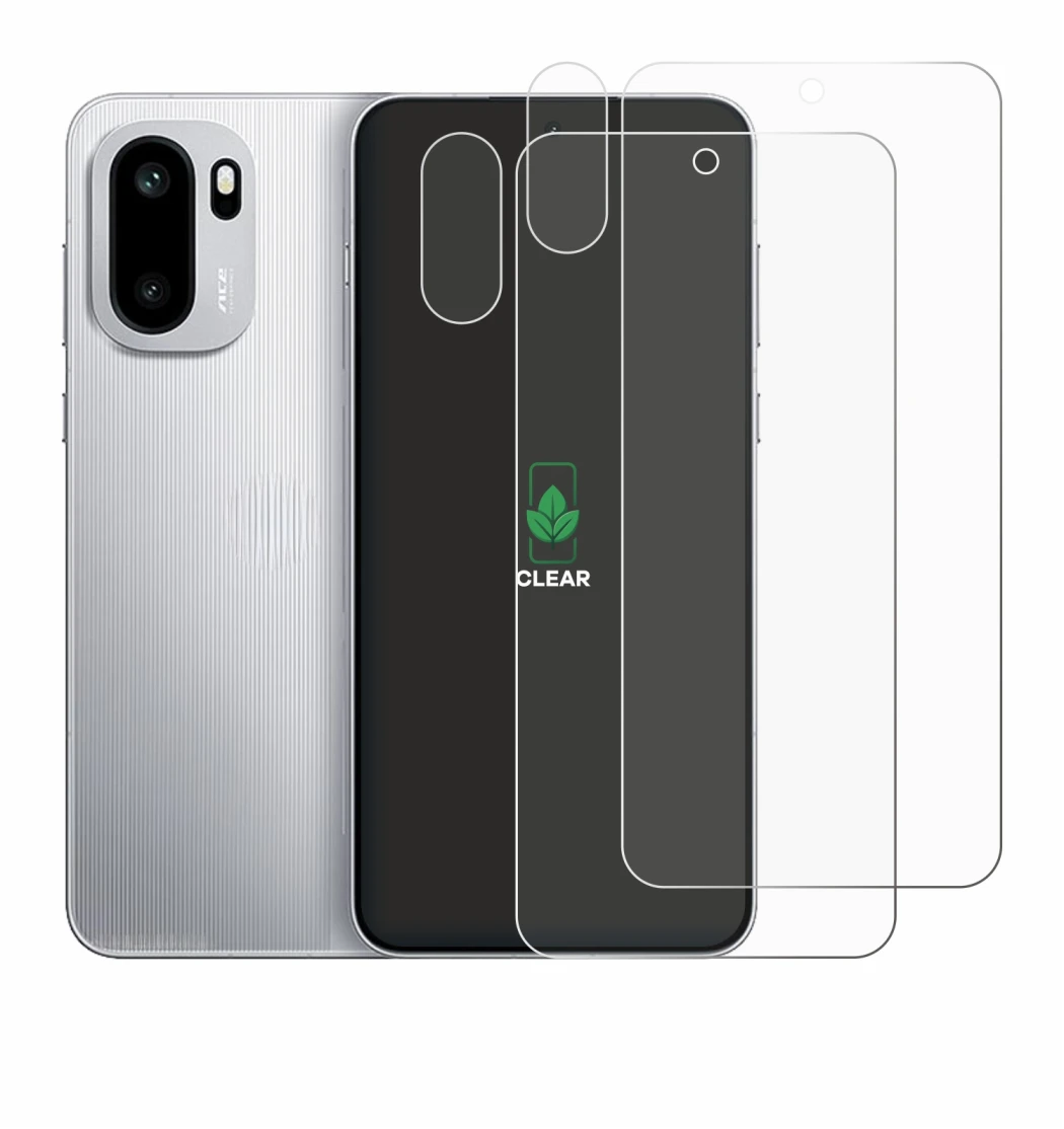 Imagen del dispositivo OnePlus 15R (Frontal+Cámara) con una amplia variedad de protectores de pantalla.