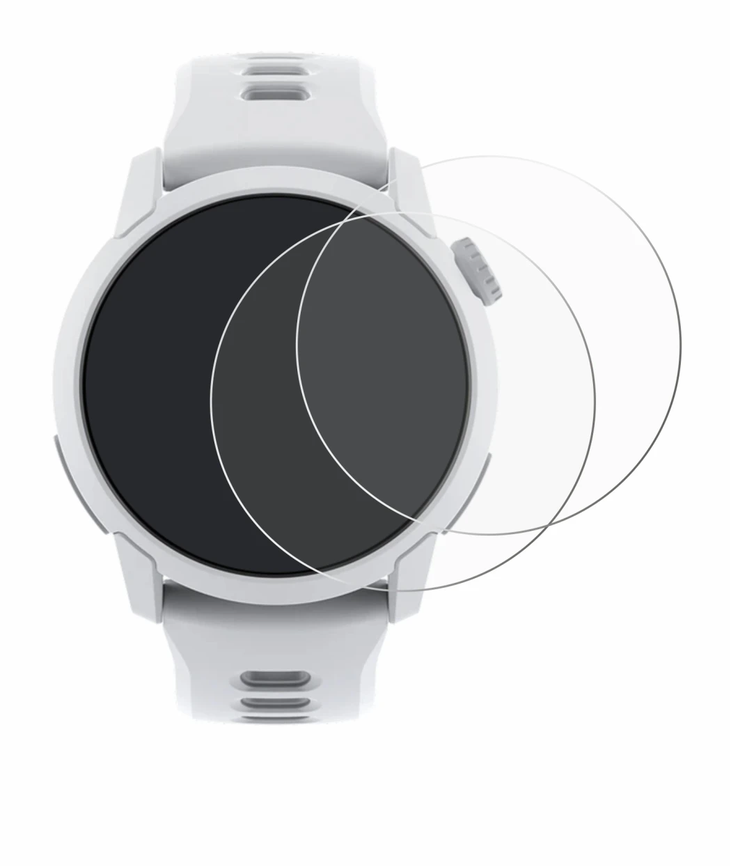 Imagen del dispositivo Coros Pace 4 con una amplia variedad de protectores de pantalla.