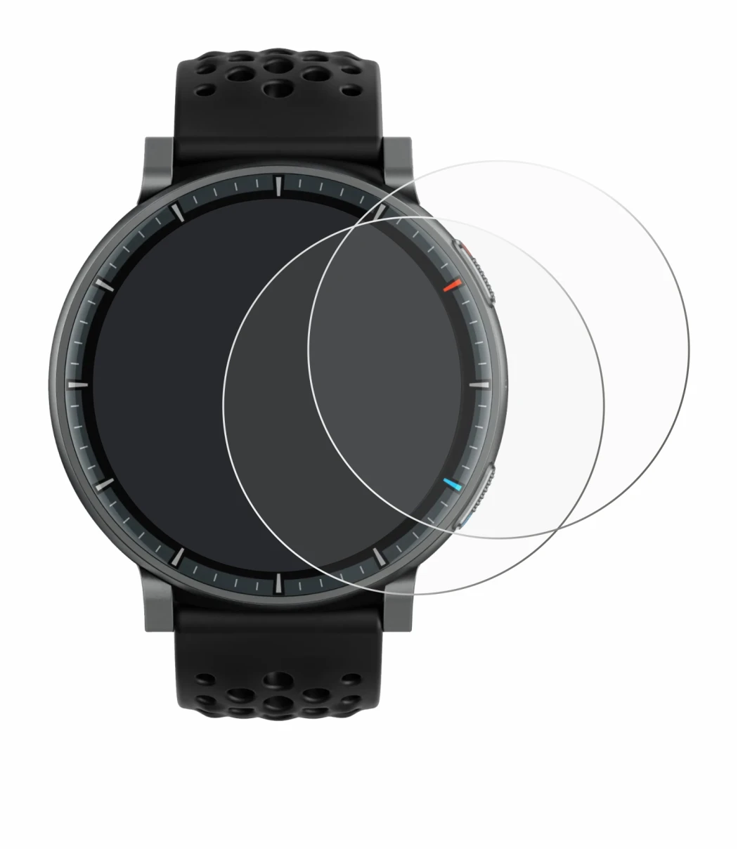 Imagen del dispositivo Amazfit Active Max con una amplia variedad de protectores de pantalla.