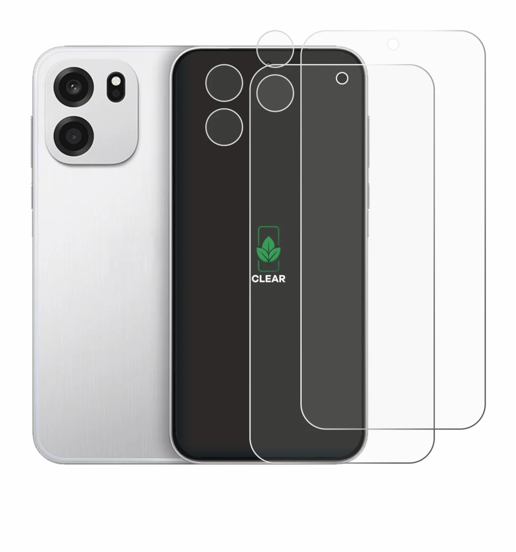 Imagen del dispositivo OnePlus Turbo 6V (Frontal+Cámara) con una amplia variedad de protectores de pantalla.