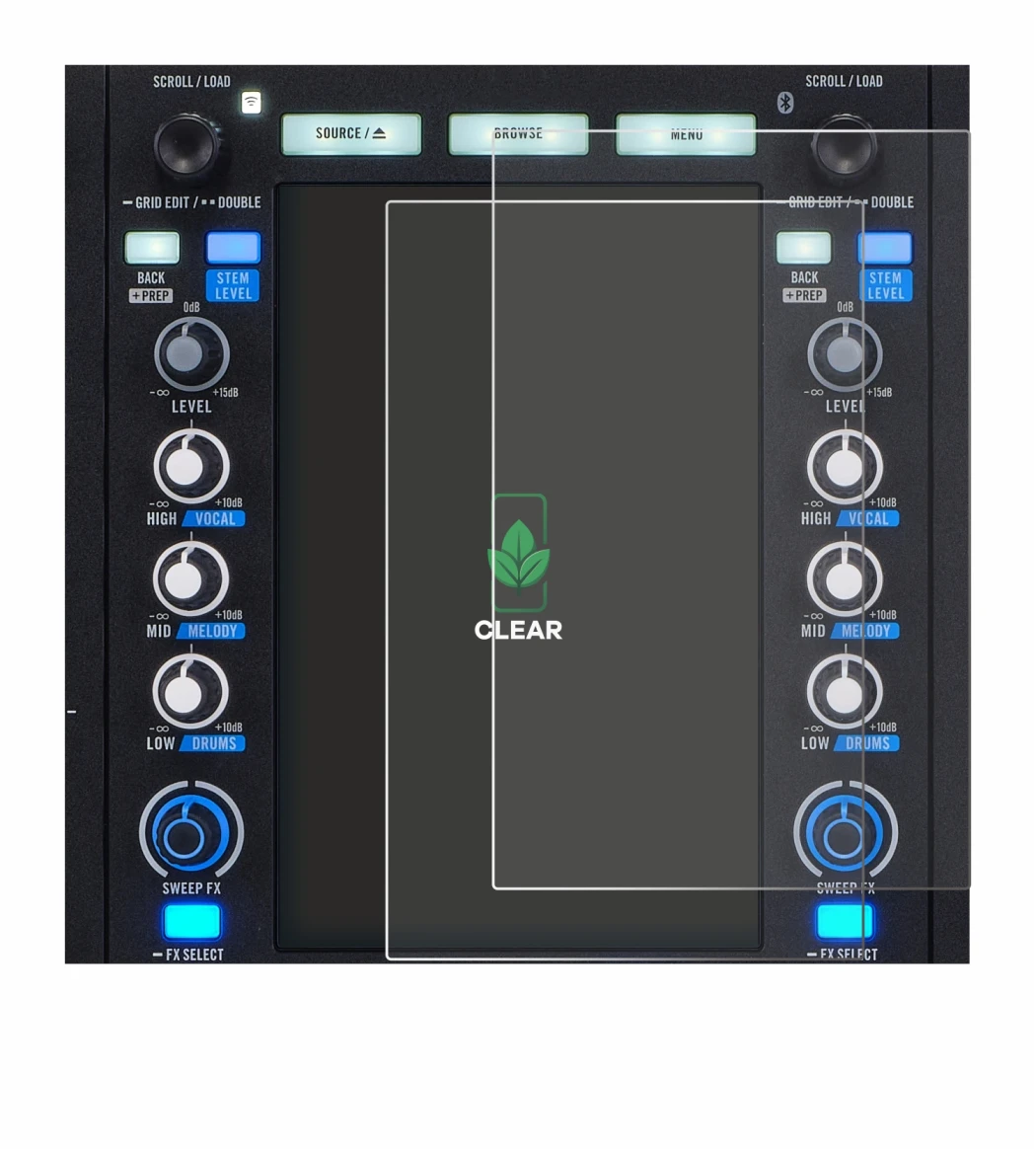 Imagen del dispositivo Rane System One con una amplia variedad de protectores de pantalla.