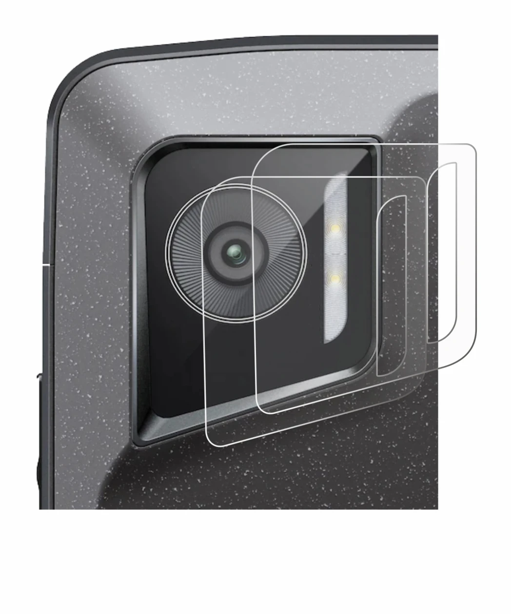 Imagen del dispositivo Crosscall Stellar M6E (SÓLO Cámara) con una amplia variedad de protectores de pantalla.