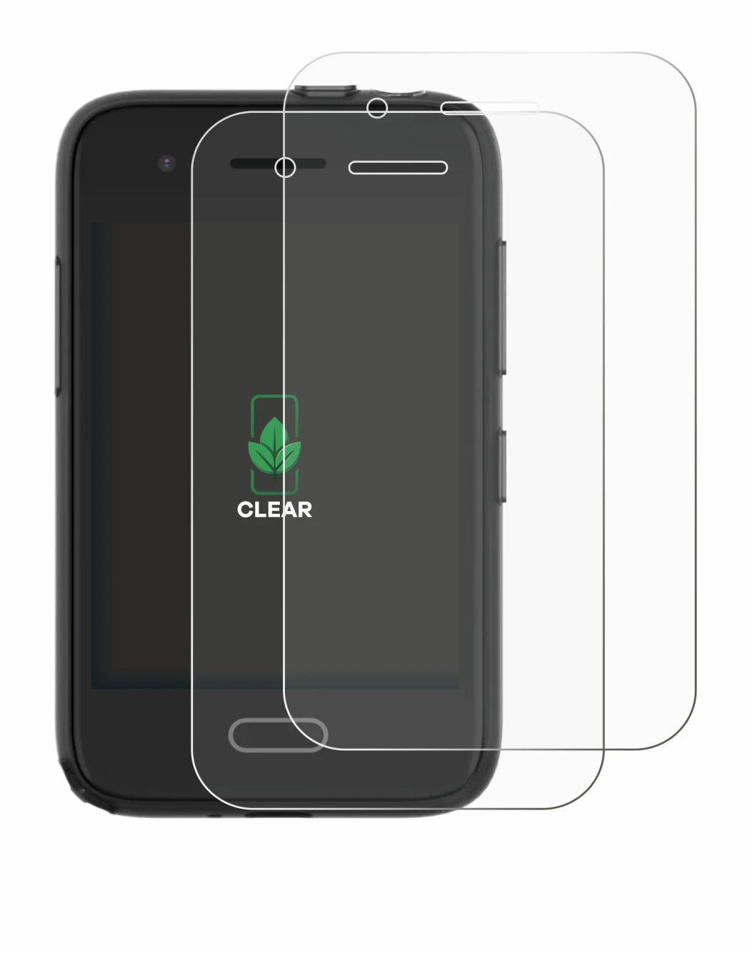Imagen del dispositivo Xplora One con una amplia variedad de protectores de pantalla.