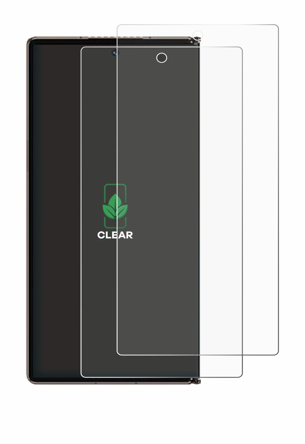 Imagen del dispositivo Huawei Mate XT Ultimate con una amplia variedad de protectores de pantalla.