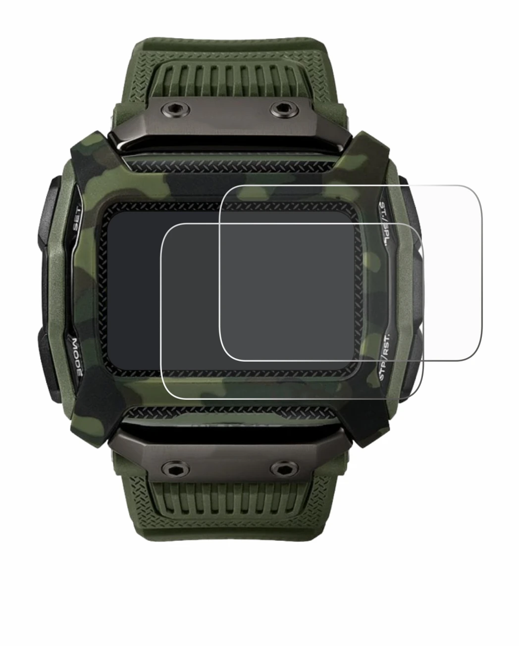 Imagen del dispositivo Timex Command Shock con una amplia variedad de protectores de pantalla.
