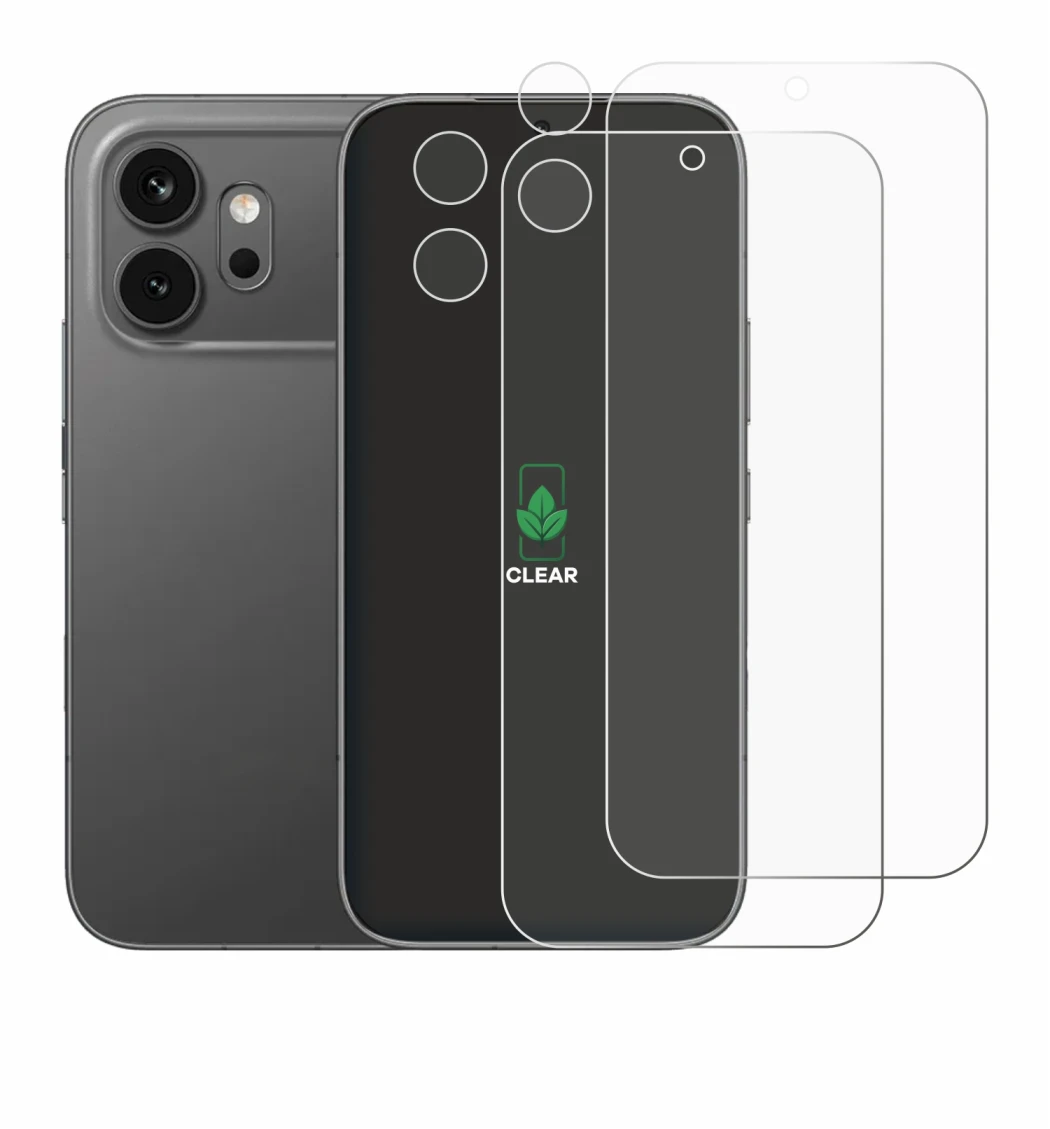 Imagen del dispositivo Honor 600 (Frontal+Cámara) con una amplia variedad de protectores de pantalla.