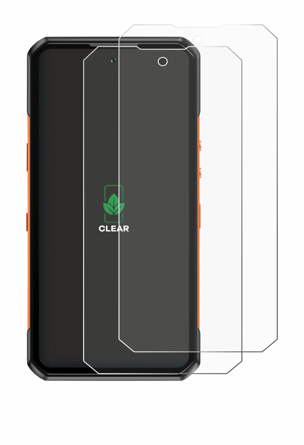 Imagen del dispositivo Oukitel WP500 con una amplia variedad de protectores de pantalla.