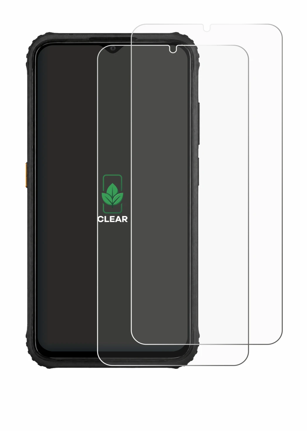 Imagen del dispositivo AGM H6 con una amplia variedad de protectores de pantalla.