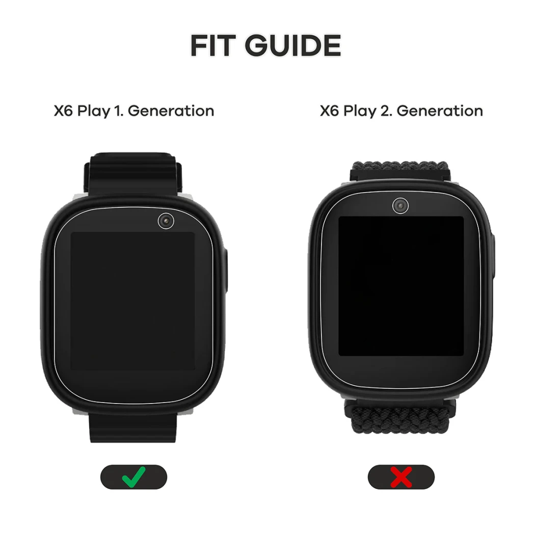 Dispositivo Xplora X6 Play 2022 (1a Generation) con protector de pantalla aplicado