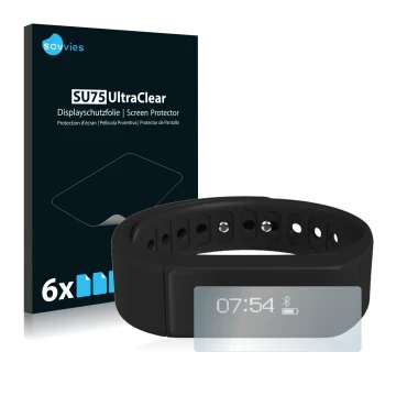 Parte frontal de un envase de producto con el logotipo de la marca Savvies. Al lado se muestra el dispositivo Roguci I5 Plus c