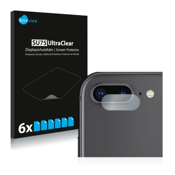 Parte frontal de un envase de producto con el logotipo de la marca Savvies. Al lado se muestra el dispositivo Apple iPhone 8 P