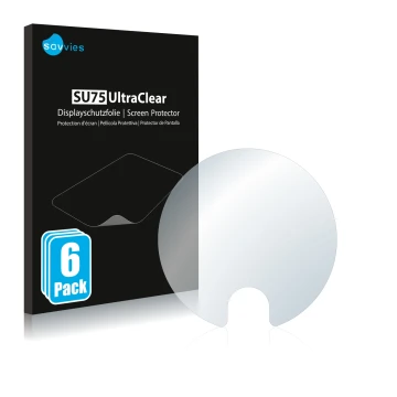 Parte frontal de un envase de producto con el logotipo de la marca Savvies. Al lado se muestra el dispositivo Dyson V11 Absolu