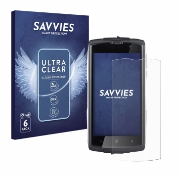 Parte frontal de un envase de producto con el logotipo de la marca Savvies. Al lado se muestra el dispositivo GoClever Quantum