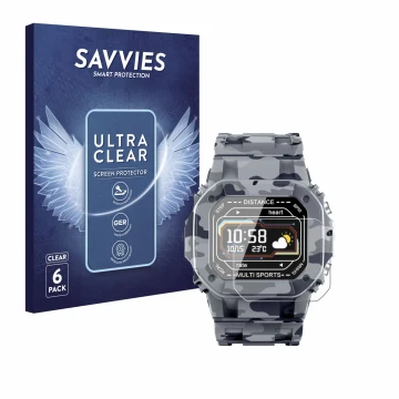 Parte frontal de un envase de producto con el logotipo de la marca Savvies. Al lado se muestra el dispositivo JAY-tech SWi2 co