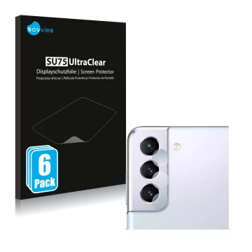 Parte frontal de un envase de producto con el logotipo de la marca Savvies. Al lado se muestra el dispositivo Samsung Galaxy S