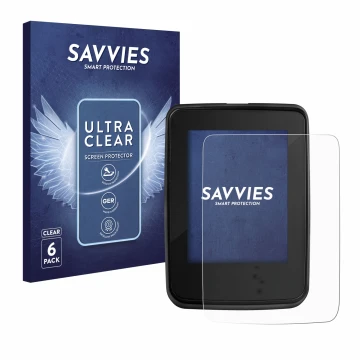 Parte frontal de un envase de producto con el logotipo de la marca Savvies. Al lado se muestra el dispositivo Giant RideDash E
