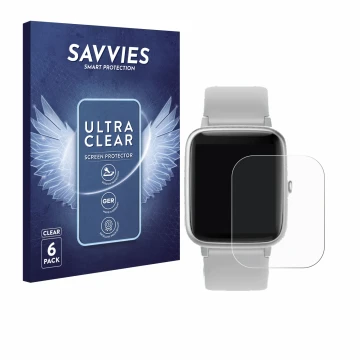 Parte frontal de un envase de producto con el logotipo de la marca Savvies. Al lado se muestra el dispositivo GRV FC1 con su p