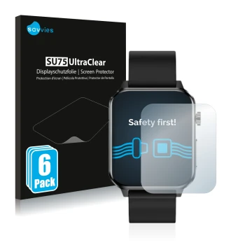 Parte frontal de un envase de producto con el logotipo de la marca Savvies. Al lado se muestra el dispositivo Kardena CARE Plu