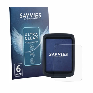 Parte frontal de un envase de producto con el logotipo de la marca Savvies. Al lado se muestra el dispositivo Sigma BC 10.0 WL