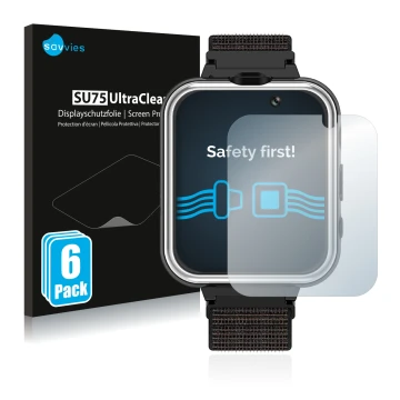 Parte frontal de un envase de producto con el logotipo de la marca Savvies. Al lado se muestra el dispositivo Pthtechus X32 co