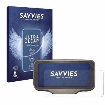 Parte frontal de un envase de producto con el logotipo de la marca Savvies. Al lado se muestra el dispositivo Horwin SK3 con s