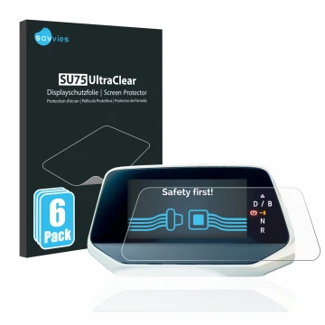 Parte frontal de un envase de producto con el logotipo de la marca Savvies. Al lado se muestra el dispositivo Volkswagen ID.5 