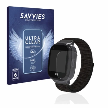 Parte frontal de un envase de producto con el logotipo de la marca Savvies. Al lado se muestra el dispositivo Pthtechus 4G GPS