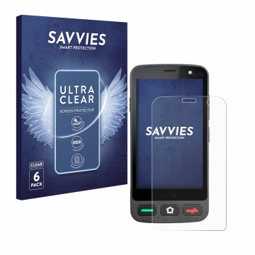 Parte frontal de un envase de producto con el logotipo de la marca Savvies. Al lado se muestra el dispositivo Brondi Amico Poc