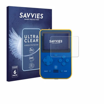 Parte frontal de un envase de producto con el logotipo de la marca Savvies. Al lado se muestra el dispositivo Blaze Super Pock