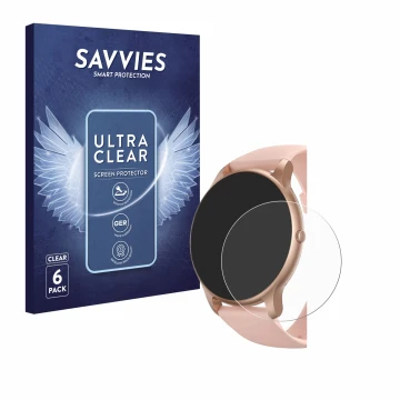 Parte frontal de un envase de producto con el logotipo de la marca Savvies. Al lado se muestra el dispositivo Parsonver SR1 1.