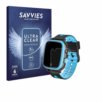 Parte frontal de un envase de producto con el logotipo de la marca Savvies. Al lado se muestra el dispositivo Aduogeng T5 con 