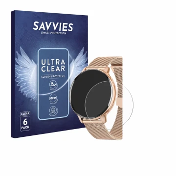 Parte frontal de un envase de producto con el logotipo de la marca Savvies. Al lado se muestra el dispositivo Hasakei S53 1.39